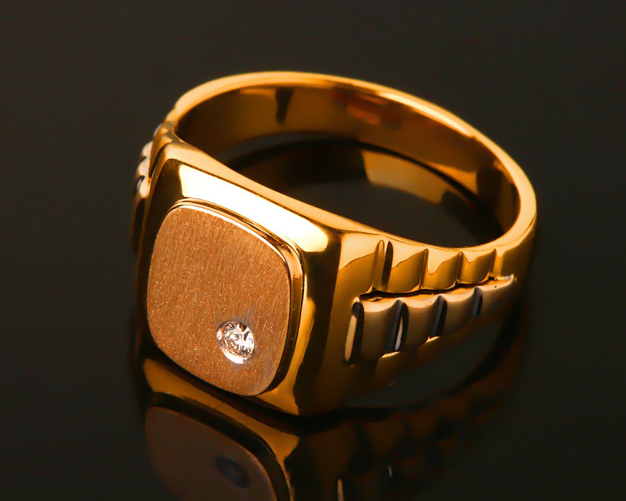 Золото 585 кольцо мужское